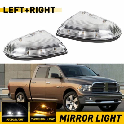 Juego de 2 luces intermitentes de espejo delantero para Dodge Ram 2500 2010-2014 repuesto Foto 1 de 4
