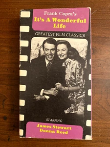 It's A Wonderful Life (VHS, Greatest Film Classics) James Stewart, Donna Reed - Picture 1 of 3