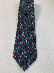 J Garcia Mens Neck Tie ~ 100% Silk ~ ~Psychedelic Ride" ~ Made in USA ~ EUC - Picture 1 of 8
