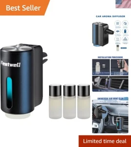 Compact Car Aromatherapy Diffuser with Adjustable Fragrance Modes in Black - Picture 1 of 9