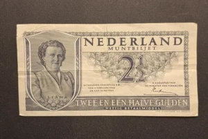 1949 Netherlands 2 1/2 Gulden Pick# 73 - Very Nice Circ Collector Note-c6220xcn - Picture 1 of 2