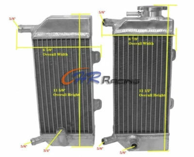 Radiador de aluminio 2004-2009 para Honda CRF250R CRF250X CRF 250R 250X 2005 2006 07 Foto 1 de 4