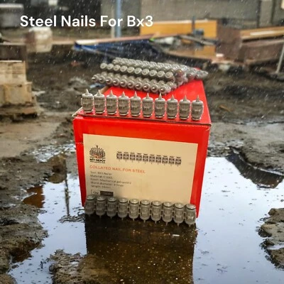 FOR HILTI BX3 MODELS STEEL Nails for Hilti Bx3 (16mm) -Pins For Hilti -Fastrack. Nail For Beam Metal