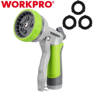 WORKPRO High Pressure Garden Hose Nozzle Water Hose Sprayer w/8 Watering Pattern - Picture 1 of 9