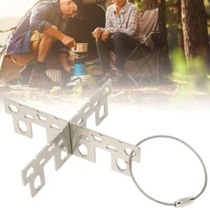 Portable Outdoor Picnic Stove Stand Stainless Steel Cooking Rack Bracket Holder - Picture 1 of 11