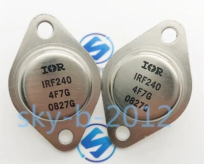 10PCS IRF240 New Best Offer Trans MOSFET N-CH 200V 18A 3-Pin(2+Tab) TO-3 - Image 1 of 2