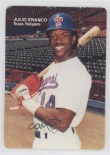 1989 Mother's Cookies Texas Rangers Stadium Giveaway Julio Franco #3