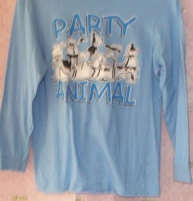 OLD NAVY Boys Classic Tees medium tee shirt Long sleeve top FRONT BOTTOM HOLE - Image 1 of 4