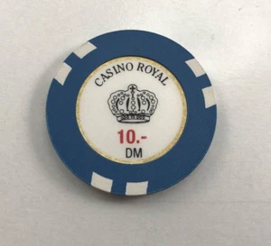 Vintage CASINO ROYAL 10.-DM Casino Gaming Casino Chip - Foto 1 di 1