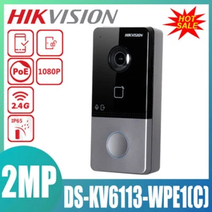 Hikvision WiFi Intercom Smart Doorbell Video Camera Door Bell DS-KV6113-WPE1(C) - Picture 1 of 14