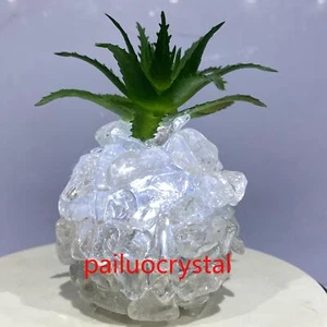1pc Natural Clear Crystal Cluster Pineapple Quartz Crystal Healing +lamp 3.5" - Bild 1 von 12