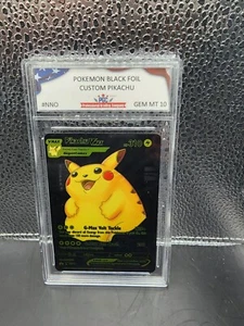 2024 Pokémon Nintendo Pikachu Vmax Gigantamax Black Foil Display Card - Picture 1 of 2