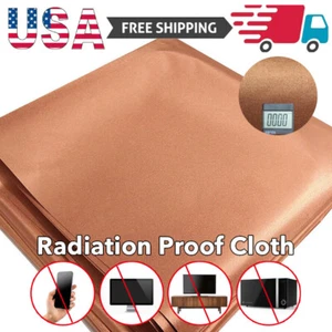EMF RFID Shielding Copper Fabric Roll-Blocking RFID Radiation Singal Wifi EMI RF - Picture 1 of 12