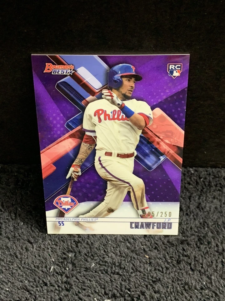 JP Crawford 2018 Bowman's Best Purple Refractor RC /250 #38 - Image 1 of 2