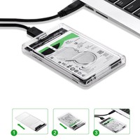 Caja Externa 5Gbps USB Carcasa HDD Disco Duro 2.5 SATA Externo con Cables Funda