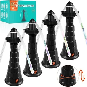 Fly Fans for Tables - Fly Repellent Fan Indoor Outdoor with Holographic Blades, - Picture 1 of 17