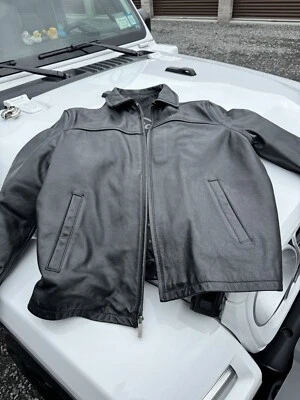 hard rock new york leather jacket xl - Image 1 of 4