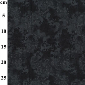 Handarbeit Baumwollstoff Mystic Vine schwarz Blumen Mischgewebe Material Meterware - Bild 1 von 5