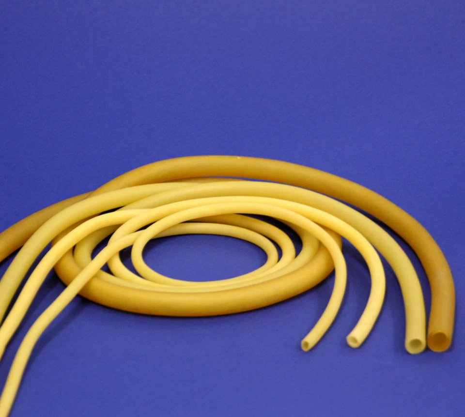 1M Natur-Latex Schlauch Gummihosenschlauch Ø6/4mm, Ø8/6mm, Ø12/8mm oder Ø14/10mm - Bild 1 von 1