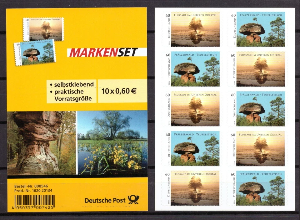 AM0539) Germany 2014 Mi 3081/3081 Self-Adhesive Booklet FB 39 MNH, Full Sheet - Image 1 of 1