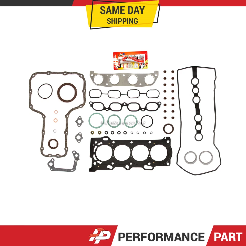 Juego completo de juntas MLS para 98-08 Toyota Corolla Celica GT Matrix XR Pontiac 1ZZFE Foto 1 de 4