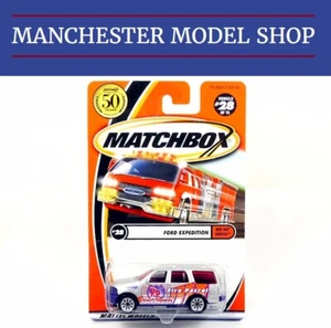 Matchbox Mattel 28 Ford Expedition Chase version 50 years logo 2001 USA SEALED - Picture 1 of 2