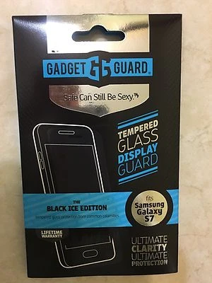 NEW GADGET GUARD Black Ice Tempered GLASS Screen Protector for SAMSUNG GALAXY S7 - Image 1 of 3
