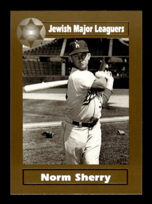 2003 Jewish Major Leaguers #90 Norm Sherry Gold Edition Only 500 Made RARE! - Image 1 of 2