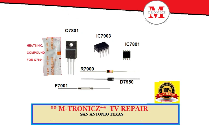 REPAIR KIT  FOR LC-60LE600U POWER  DPS-168JP A  RUNTKB057WJQZ    5V  /STBY PFC - Image 1 of 1