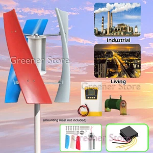 3KW 12V 24V 48V Vertical Axis Wind Turbine Generator Inverter Hybrid Controller - Picture 1 of 22