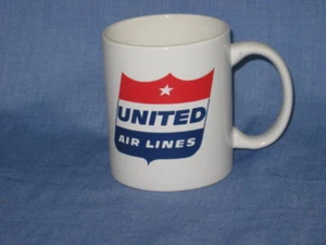 United Airlines Kaffeetasse Becher Airlines A&P Jet Pilot Flugzeug Airways Flotte  - Bild 1 von 2