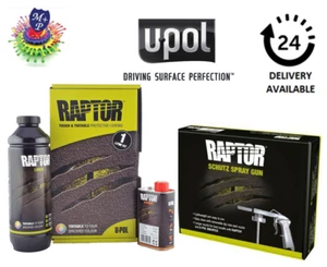 Upol Raptor Tintable 0.95 Litre Kit Truck Bed Liner + UPOL Raptor Gun - Picture 1 of 3