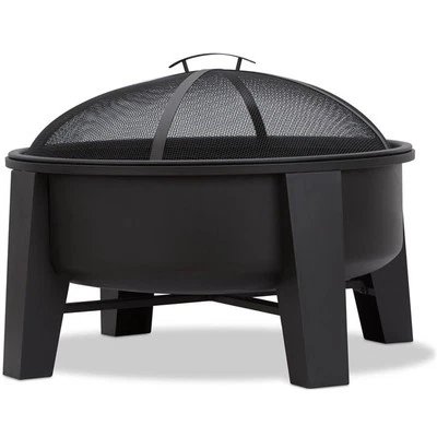 Real Flame Forsyth Wood-Burning Iron Fire Pit in Black - Image 1 of 4