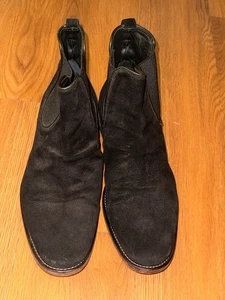 700 $ John Varvatos Collection Fleetwood Sharpei Lack Wildleder Chelsea Stiefel Größe 11 - Bild 1 von 9