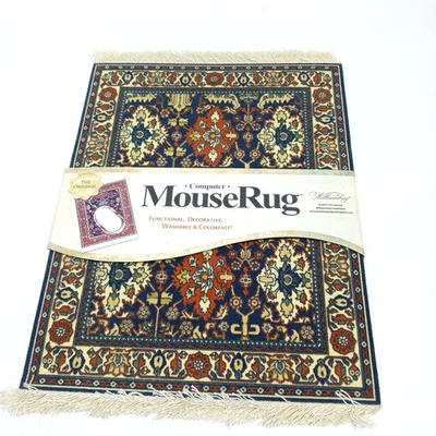 Vtg Mouse Rug 10" X 7" - Computer Mouse Pad "The KUBA Oriental" Williamsburg - Image 1 of 3