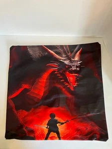 Halloween/ Mid Evil Pillow Cover Lights Up New W/O Tag Measures 18" X 17.75" - Picture 1 of 10