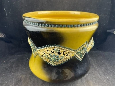 OWENS KERAMIK CYRANO Jardiniere 8 1/2" um 1894 - Bild 1 von 4