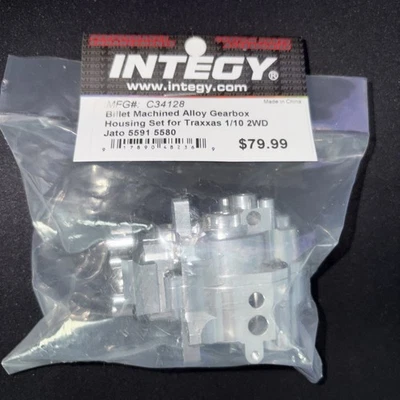 Traxxas Jato 2.5/3.3  Billet Machined Alloy Gearbox Housing Set Silver - Image 1 of 3