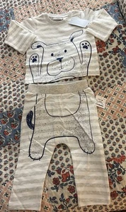 Baby Boy First Impressions 6/9 Dog Outfit Shirt/Pants~NeW~ - Picture 1 of 10