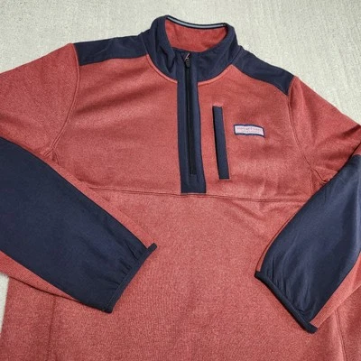 Sudadera Vineyard Vines Hombres Mediana Montaña Polar Suéter Rendimiento Golf Foto 1 de 4