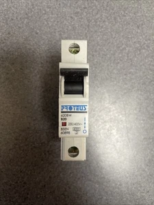 PROTEUS 20 AMP Type B 6kA MCB CIRCUIT BREAKER 620BW 20A B20 - Picture 1 of 6