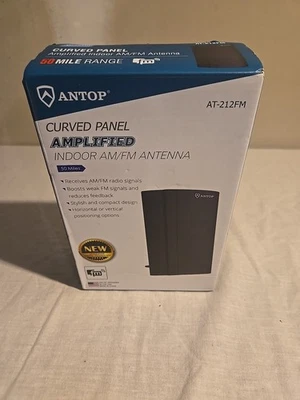 Antena FM, Antena de Radio Interior AM/FM Digital Amplificada Bajo Ruido At-212FM Foto 1 de 4