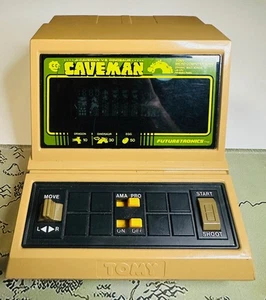 TOMY CAVEMAN Jr. Caveman vs Dinosaur Tabletop LSI Retro Electronic Game Working - Picture 1 of 8