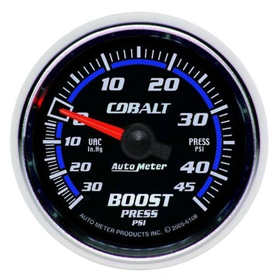 Auto Meter 2-1/16 C/S Boost/Vacuum Gauge 30/45 - Image 1 of 3