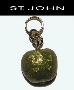 St John Knits Mela Verde con Cristalli Cerniera Tirante - Foto 1 di 2