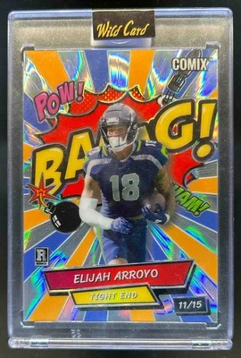 2025 Wild Card Alumination Elijah Arroyo Bang Lava Blue Orange RC #11/15 - Image 1 of 2