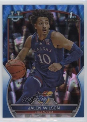 2022-23 Bowman U Chrome Blue RayWave Refractor /199 Jalen Wilson #67 - Image 1 of 2