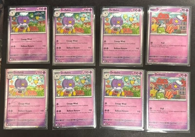 8 Pokemon 2025 Mega Evolution Promos: Drifblim 006 and Drifloon 005.  - Image 1 of 4