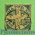 U49-ANTICHI STATI- NAPOLI 1860 1/2 TORNESE AZZURRO USED CON PERIZIA