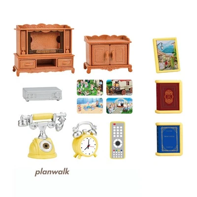 Mueble de TV miniatura escala 1:12 para casa de muñecas TV accesorio de muebles de plástico Foto 1 de 3